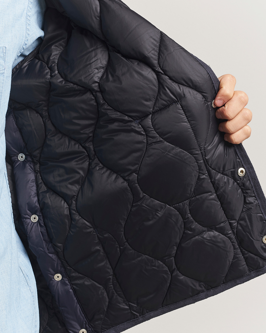 Herre | Jakker | TAION | Military Crew Neck Down Jacket Navy