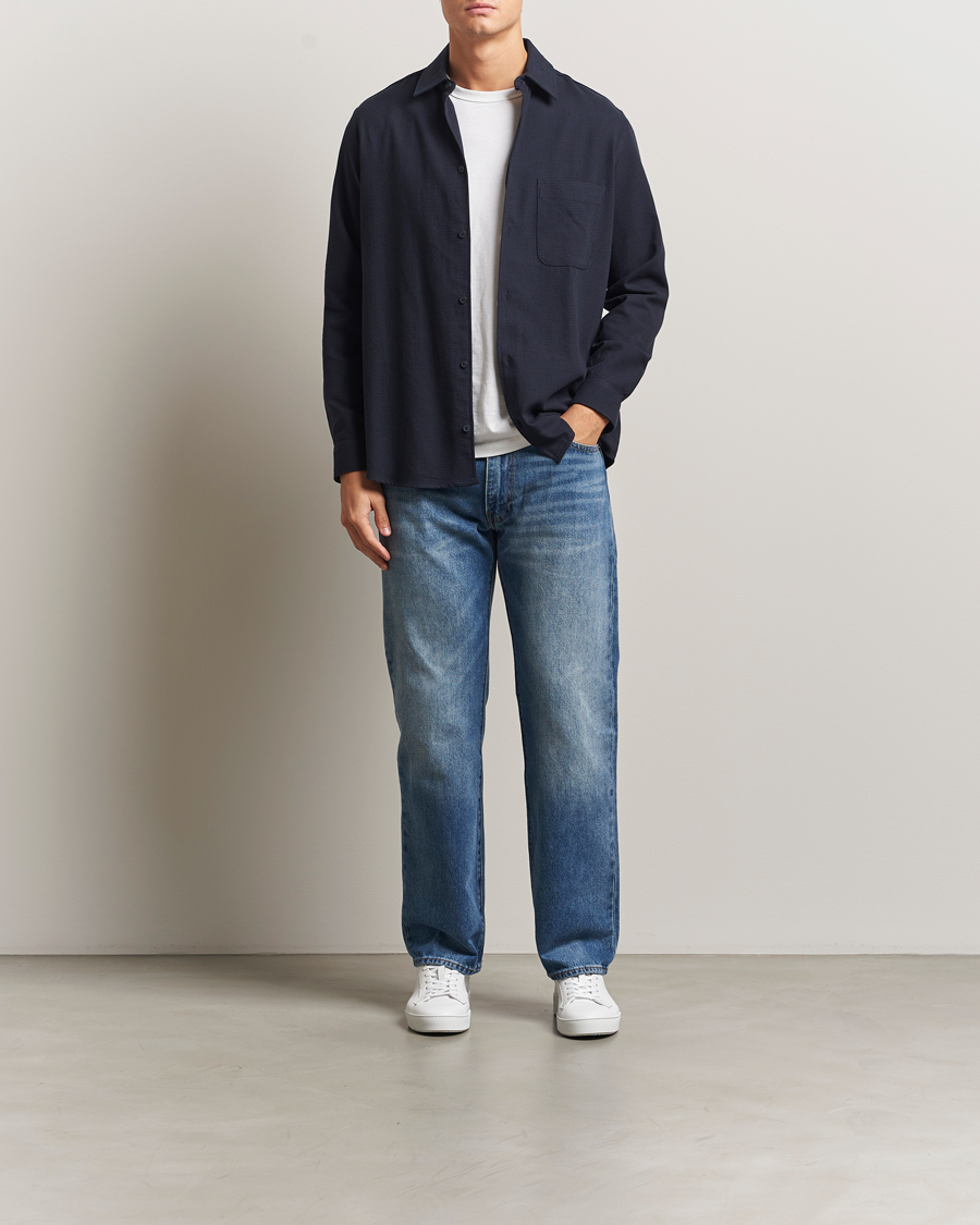 Herre | Skjorter | Samsøe Samsøe | Damon Overshirt Salute Navy