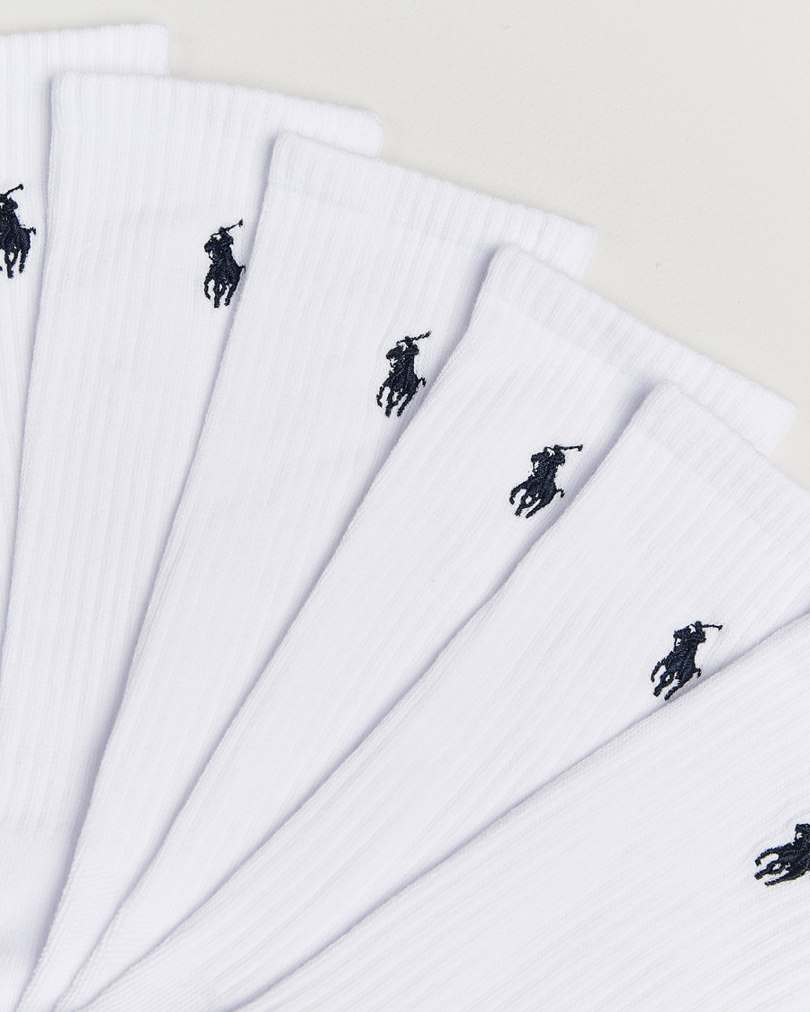 Herre | Undertøy | Polo Ralph Lauren | 6-Pack Cotton Crew Socks White