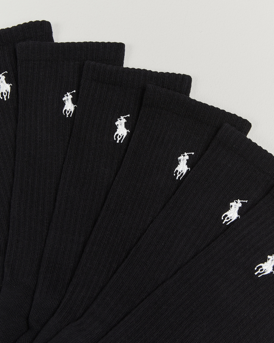 Herre | Undertøy | Polo Ralph Lauren | 6-Pack Cotton Crew Socks Black