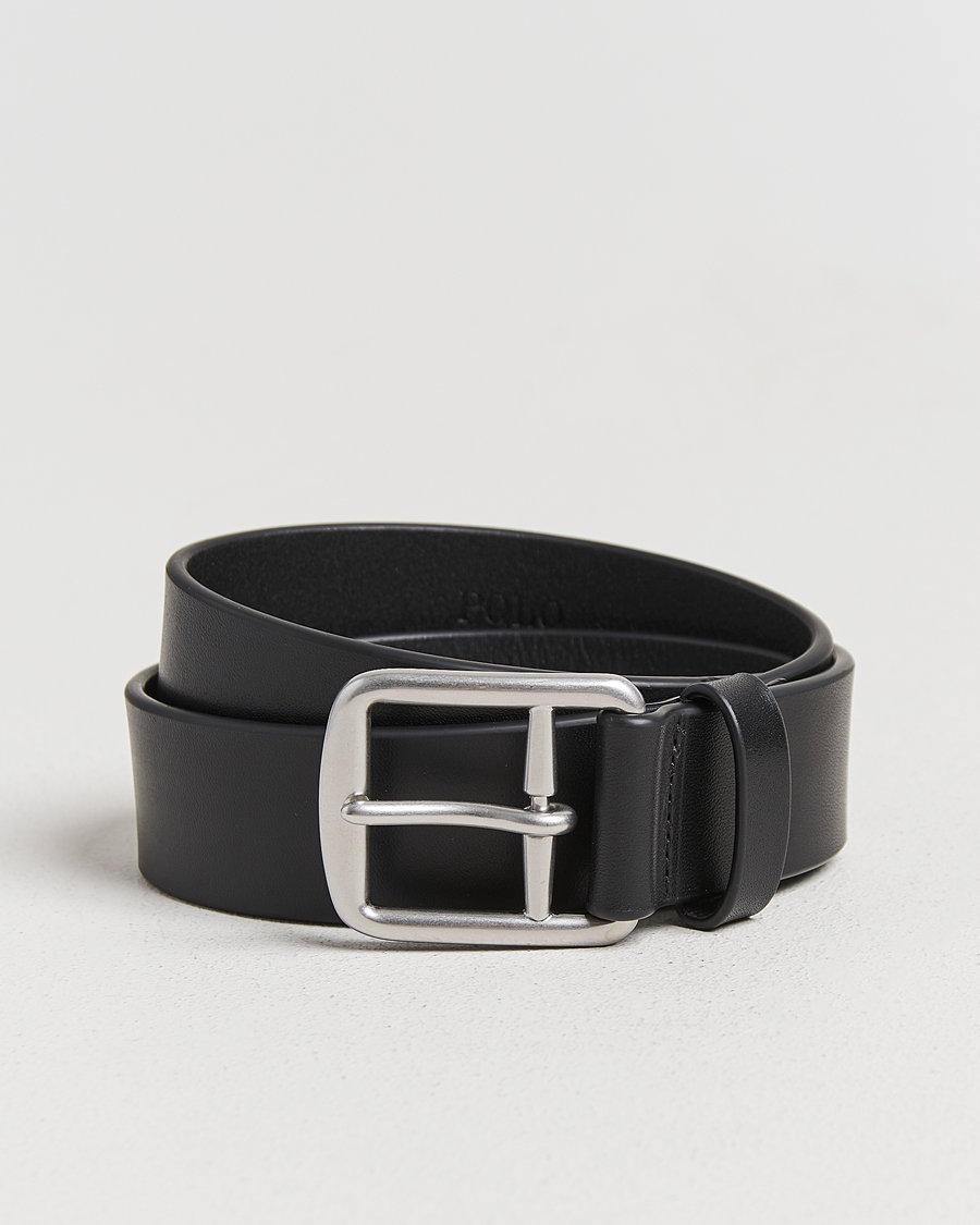 Herre | Belter | Polo Ralph Lauren | Signature Pony Leather Belt Black