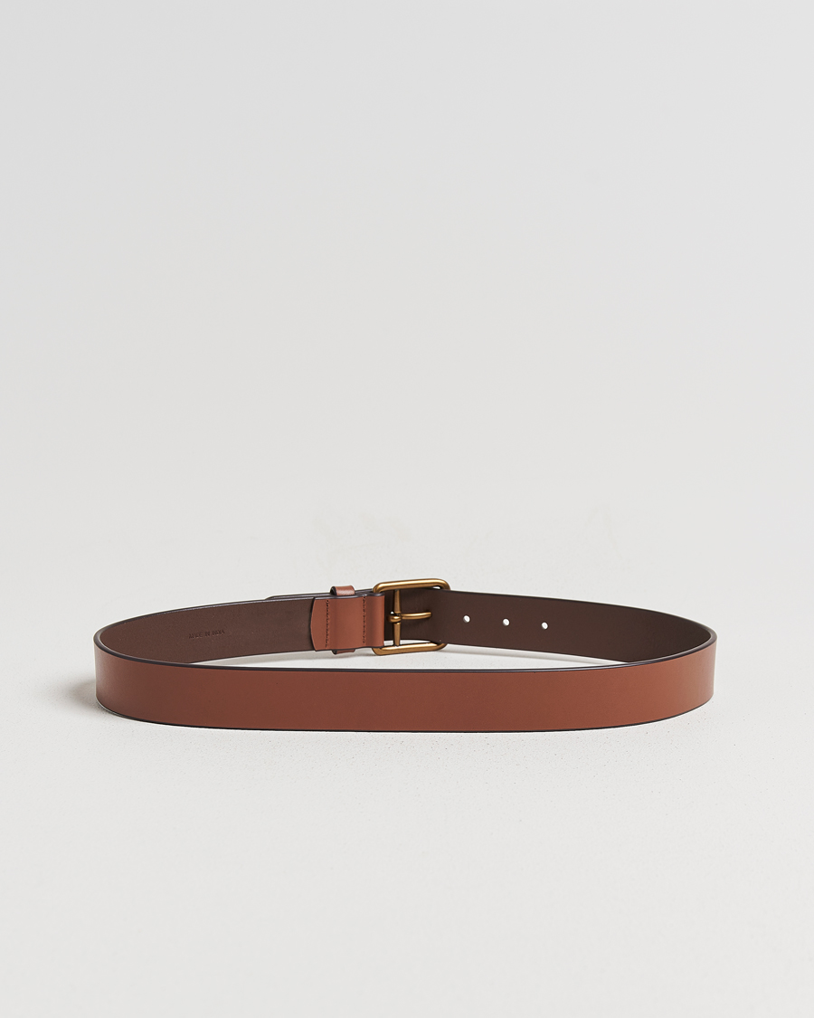 Herre | Belter | Polo Ralph Lauren | Signature Pony Leather Belt Saddle