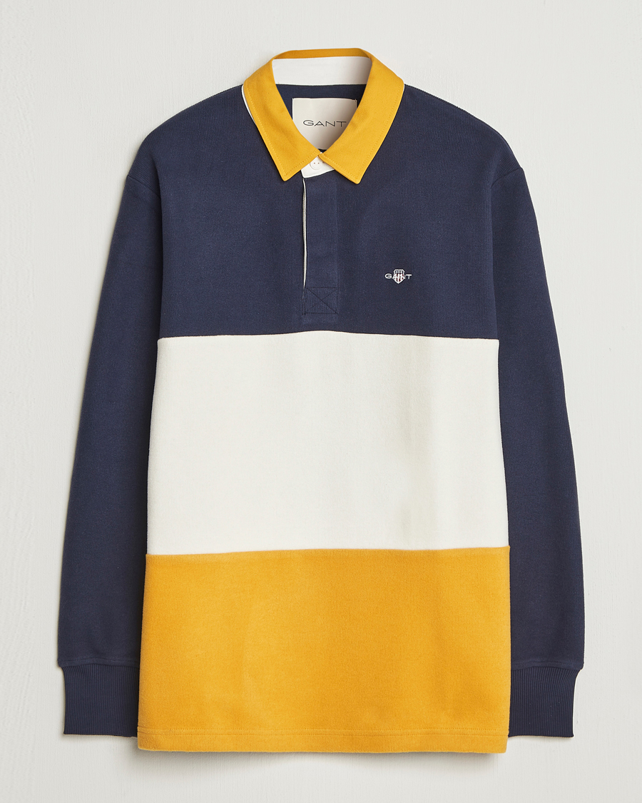 Herre | Gensere | Gant | Blocked Heavy Rugger Evening Blue Multi