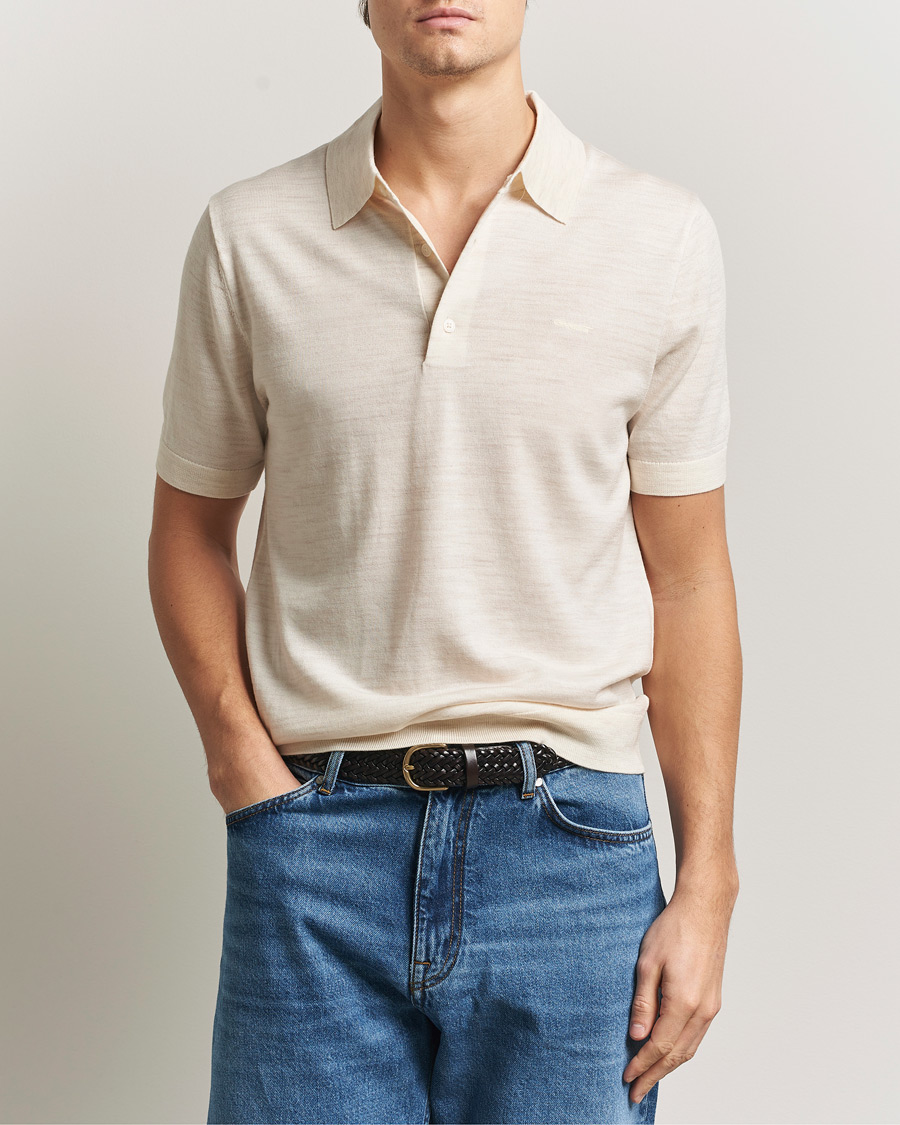 Herre | Pikéer | Gant | Extrafine Merino Polo Seed Melange
