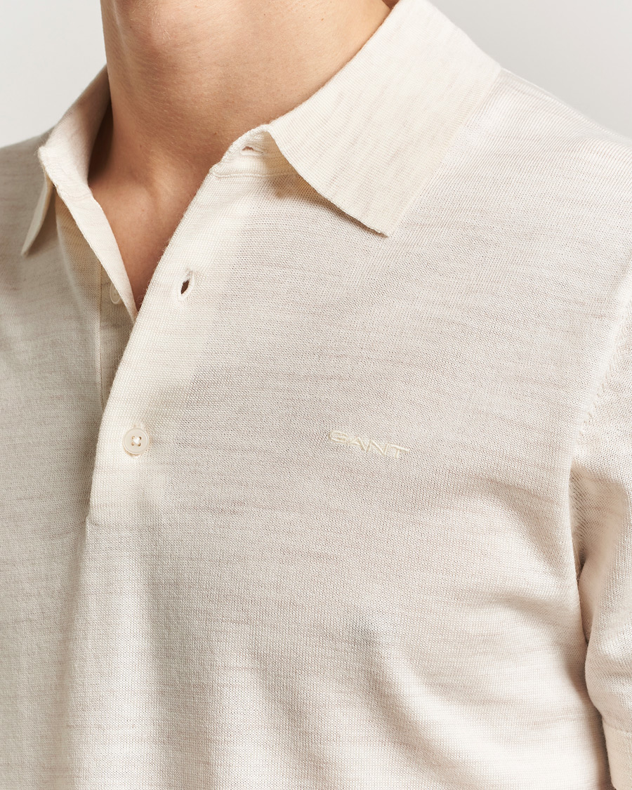 Herre | Pikéer | Gant | Extrafine Merino Polo Seed Melange