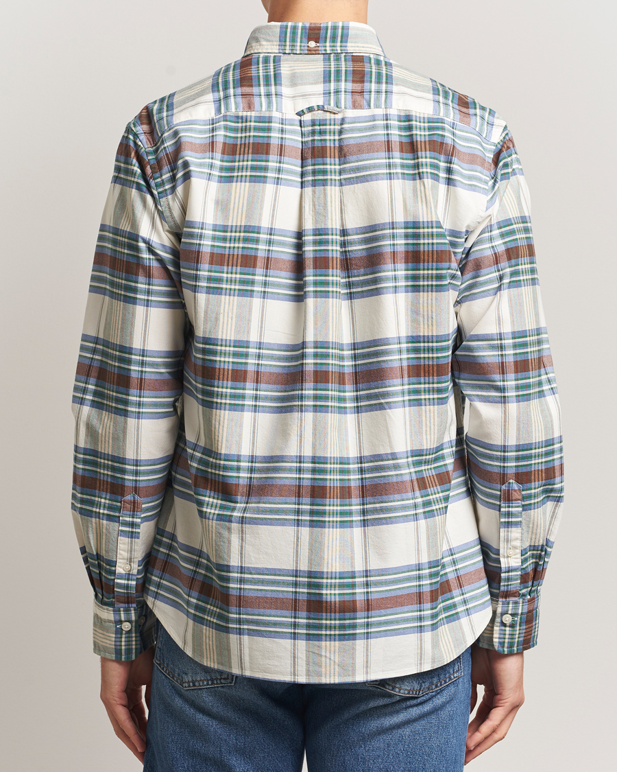 Herre | Skjorter | GANT | Regular Fit Oxford Checked Shirt Woody Green