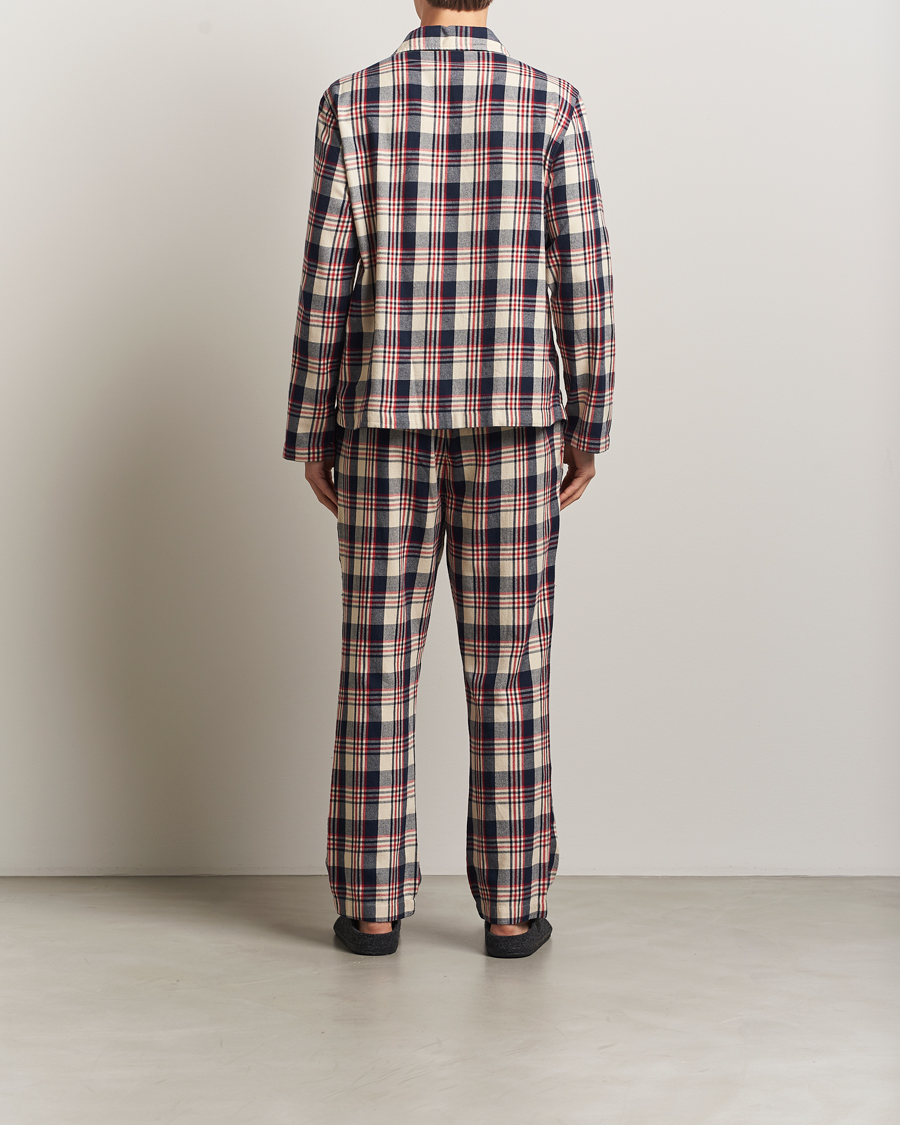 Herre | Pyjamaser og badekåper | GANT | Flannel Checked Pyjama Set Ruby Red