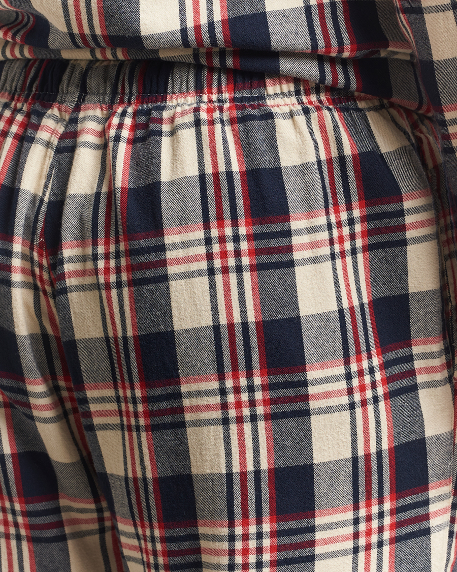 Herre | Pyjamaser og badekåper | GANT | Flannel Checked Pyjama Set Ruby Red