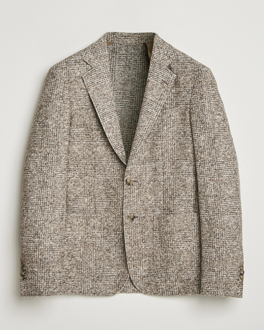 Herre | Dressjakker | GANT | Wool Checked Blazer Seed Melange