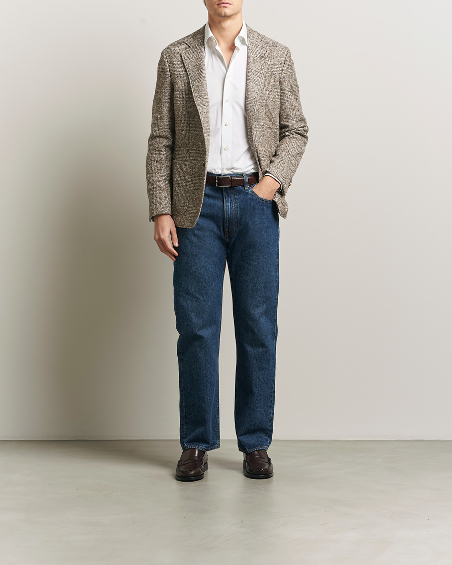 Herre | Dressjakker | GANT | Wool Checked Blazer Seed Melange