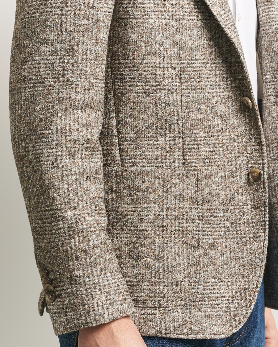 Herre | Dressjakker | GANT | Wool Checked Blazer Seed Melange