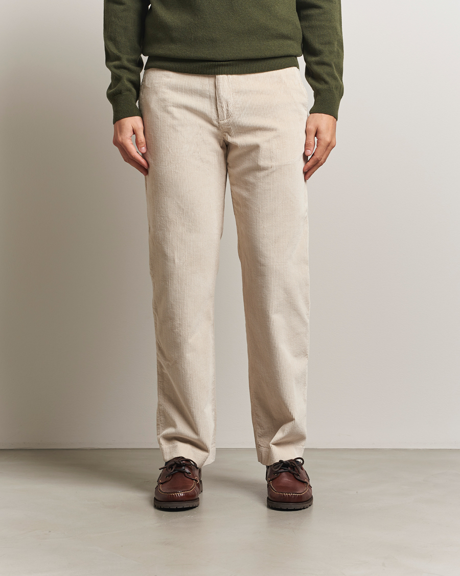 Herre | Bukser | Gant | Straight Fit Corduroy Trousers Putty