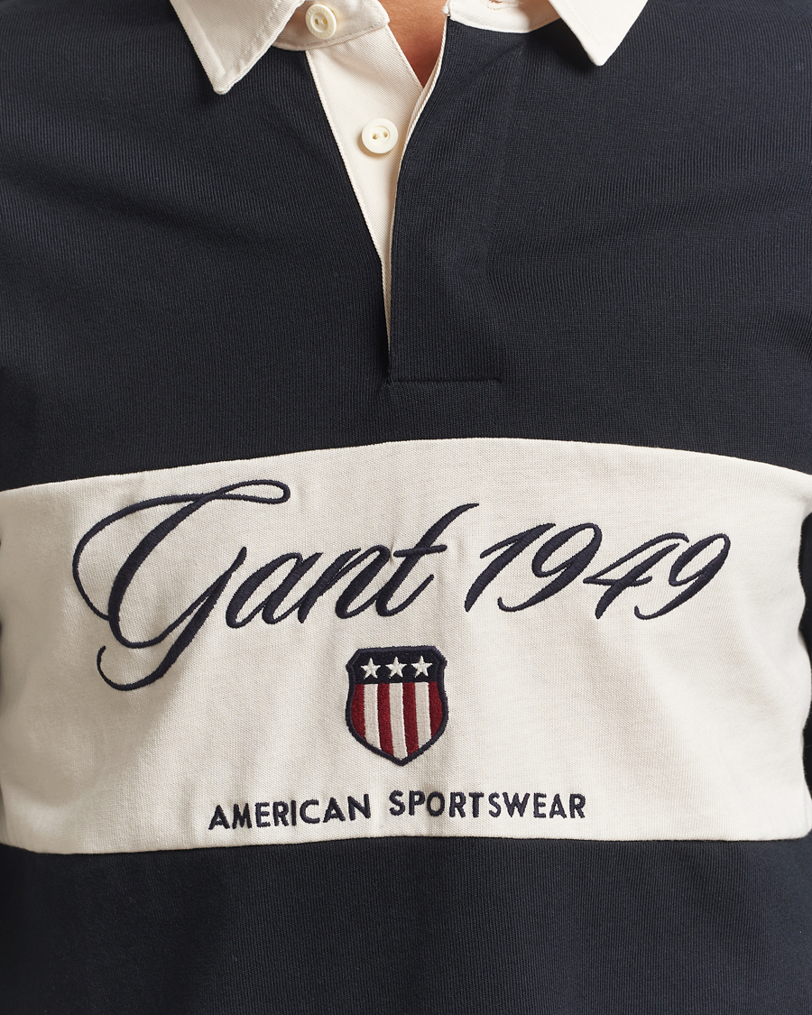 Herre | Gensere | Gant | Blocked Logo Heavy Rugger Black