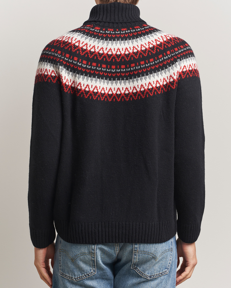 Herre | Gensere | Gant | Fairisle Knitted Turtleneck Black