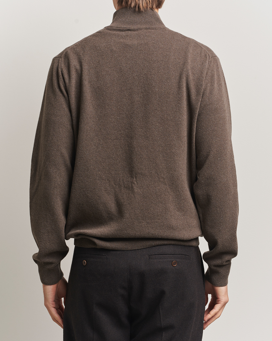 Herre | Gensere | GANT | Superfine Lambswool Half Zip Seawood Melange