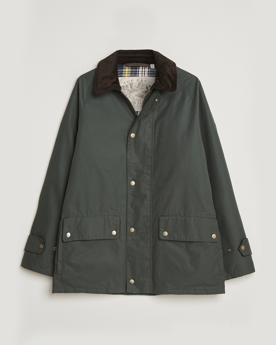 Herre | Jakker | GANT | Waxed Barn Jacket Woody Green