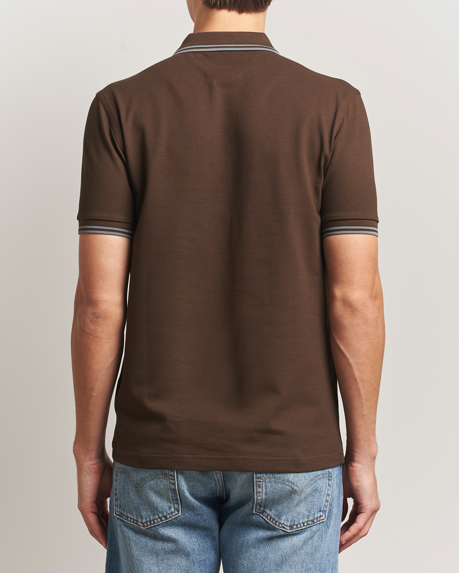 Herre | Pikéer | Fred Perry | Twin Tipped Shirt Burnt Tobacco