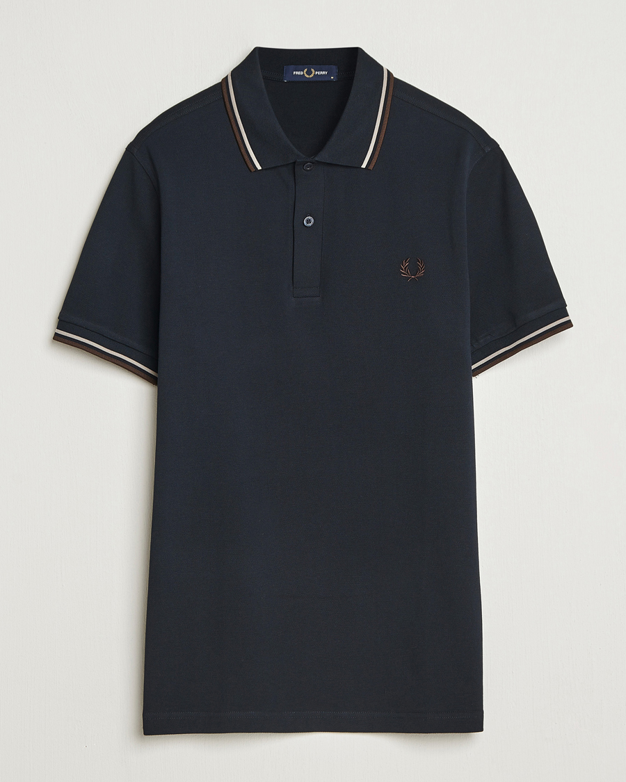 Herre | Pikéer | Fred Perry | Twin Tipped Shirt Navy