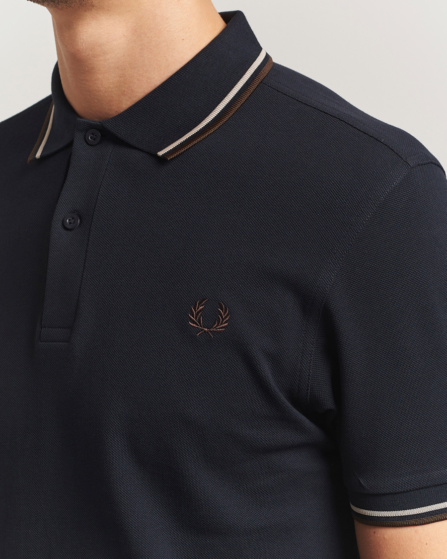Herre | Pikéer | Fred Perry | Twin Tipped Shirt Navy