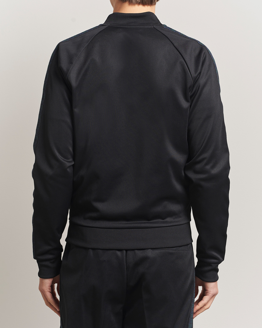 Herre | Gensere | Fred Perry | Blackwatch Tartan Taped Track Jacket Black