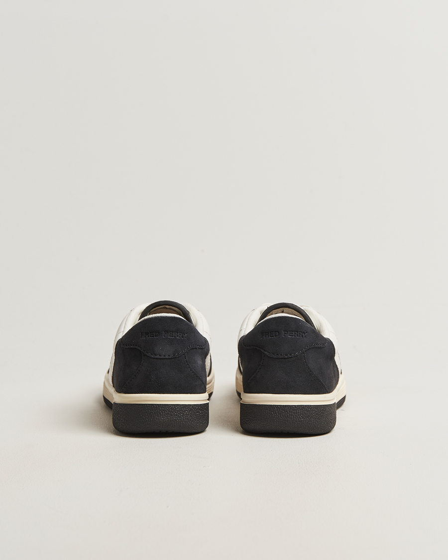 Herre | Sneakers | Fred Perry | B11 Leather/Suede Sneaker Snow White/Navy