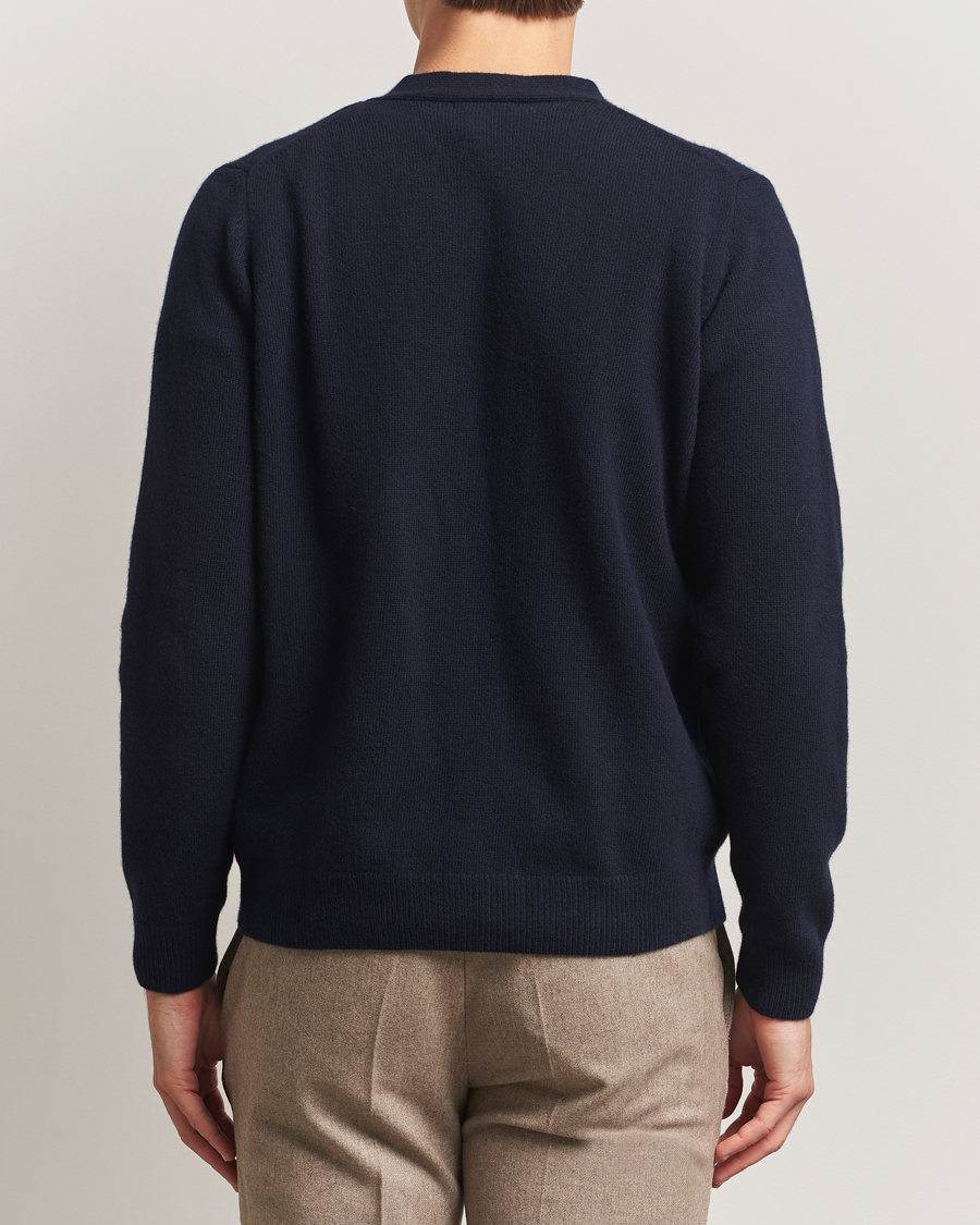 Herre | Gensere | Oscar Jacobson | Eduardo Wool Cardigan Navy