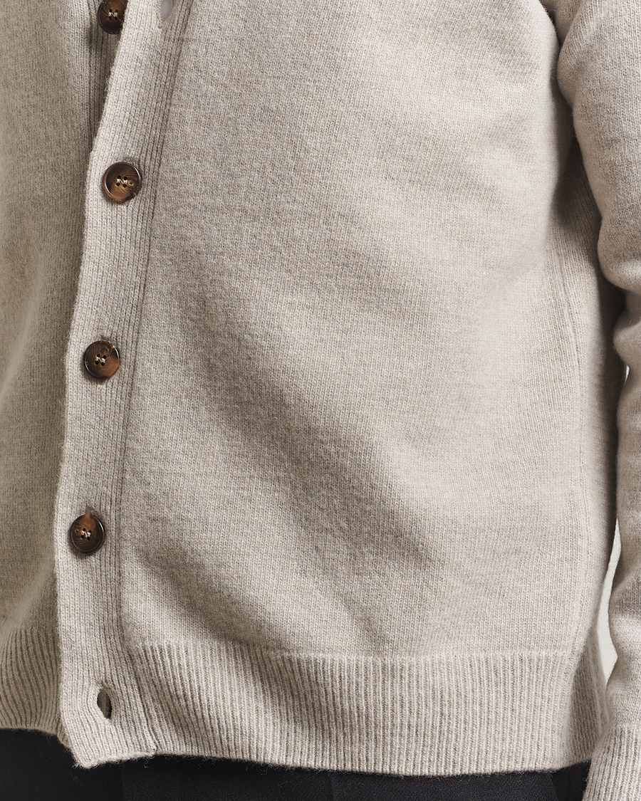 Herre | Gensere | Oscar Jacobson | Eduardo Wool Cardigan Beige