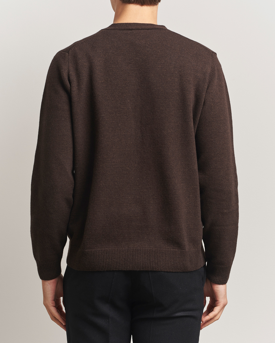 Herre | Gensere | Oscar Jacobson | Eduardo Wool Cardigan Brown