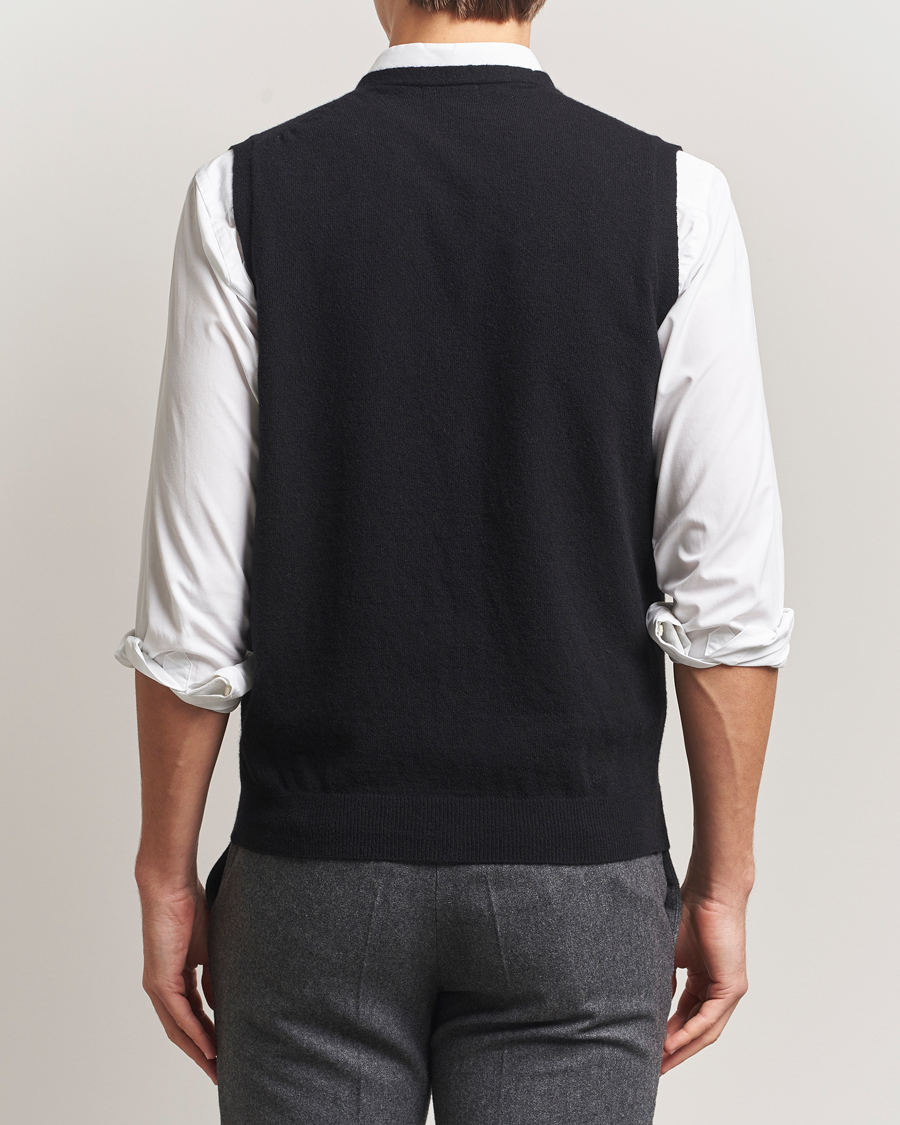 Herre | Gensere | Oscar Jacobson | Guiseppe Buttoned Vest Black
