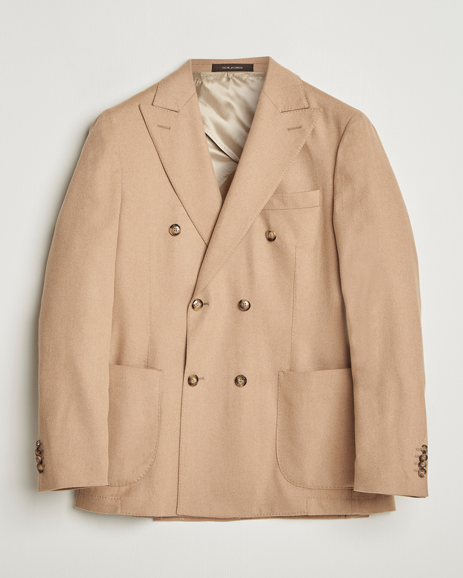 Herre | Dressjakker | Oscar Jacobson | Farris Baby Camel Loro Piana Blazer Beige