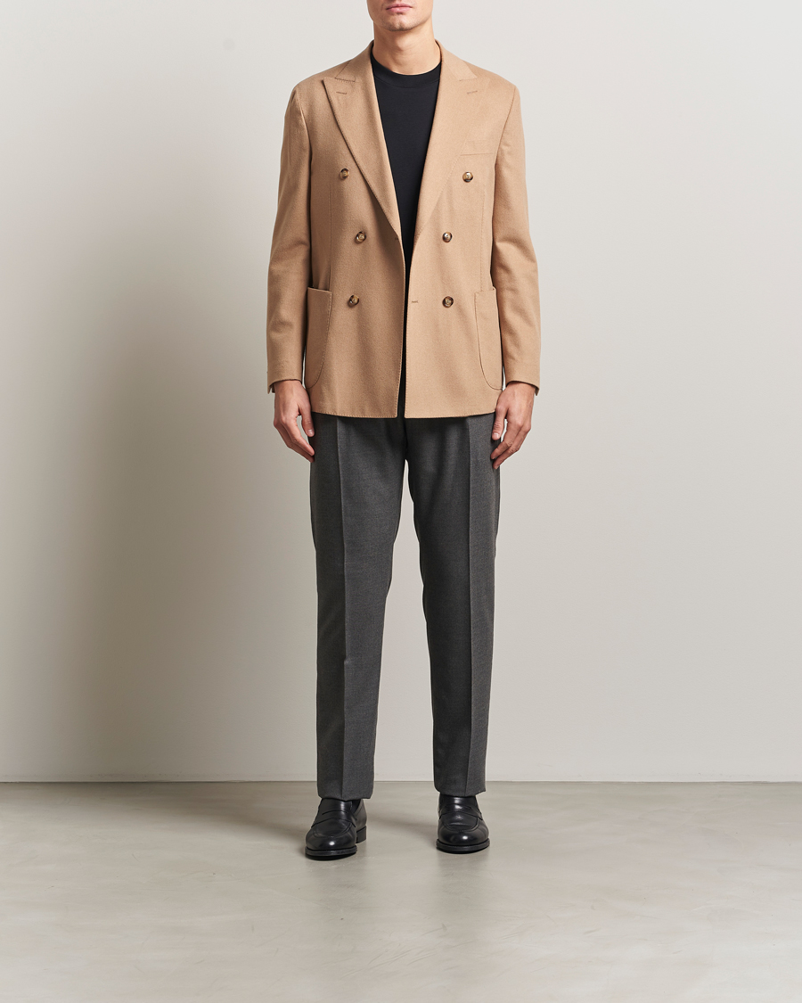 Herre | Dressjakker | Oscar Jacobson | Farris Baby Camel Loro Piana Blazer Beige