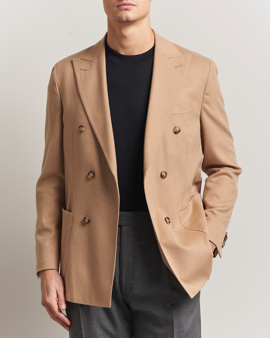 Herre | Dressjakker | Oscar Jacobson | Farris Baby Camel Loro Piana Blazer Beige