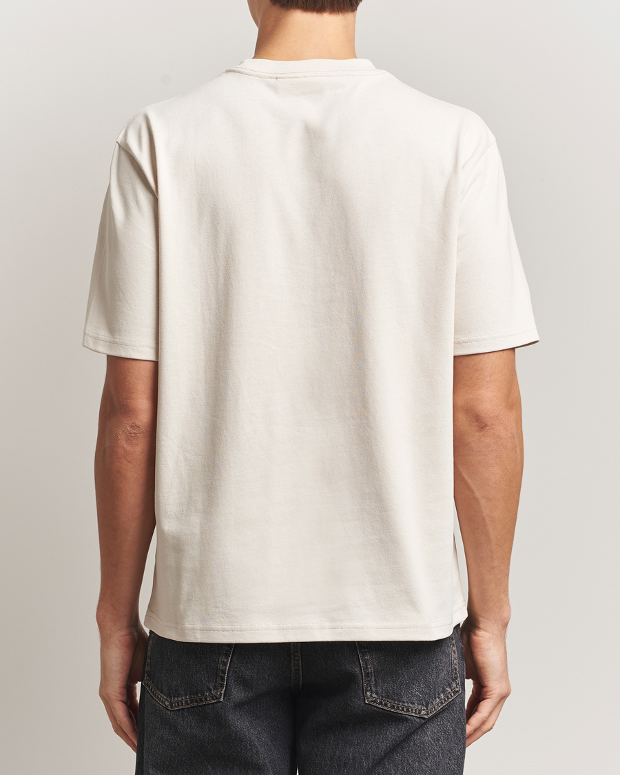 Herre | T-Shirts | J.Lindeberg | Hale Printed Crew Neck T-Shirt Moonbeam