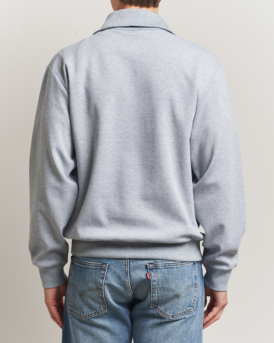 Herre | Gensere | J.Lindeberg | Callan Jersey Half Zip Medium Grey Melange