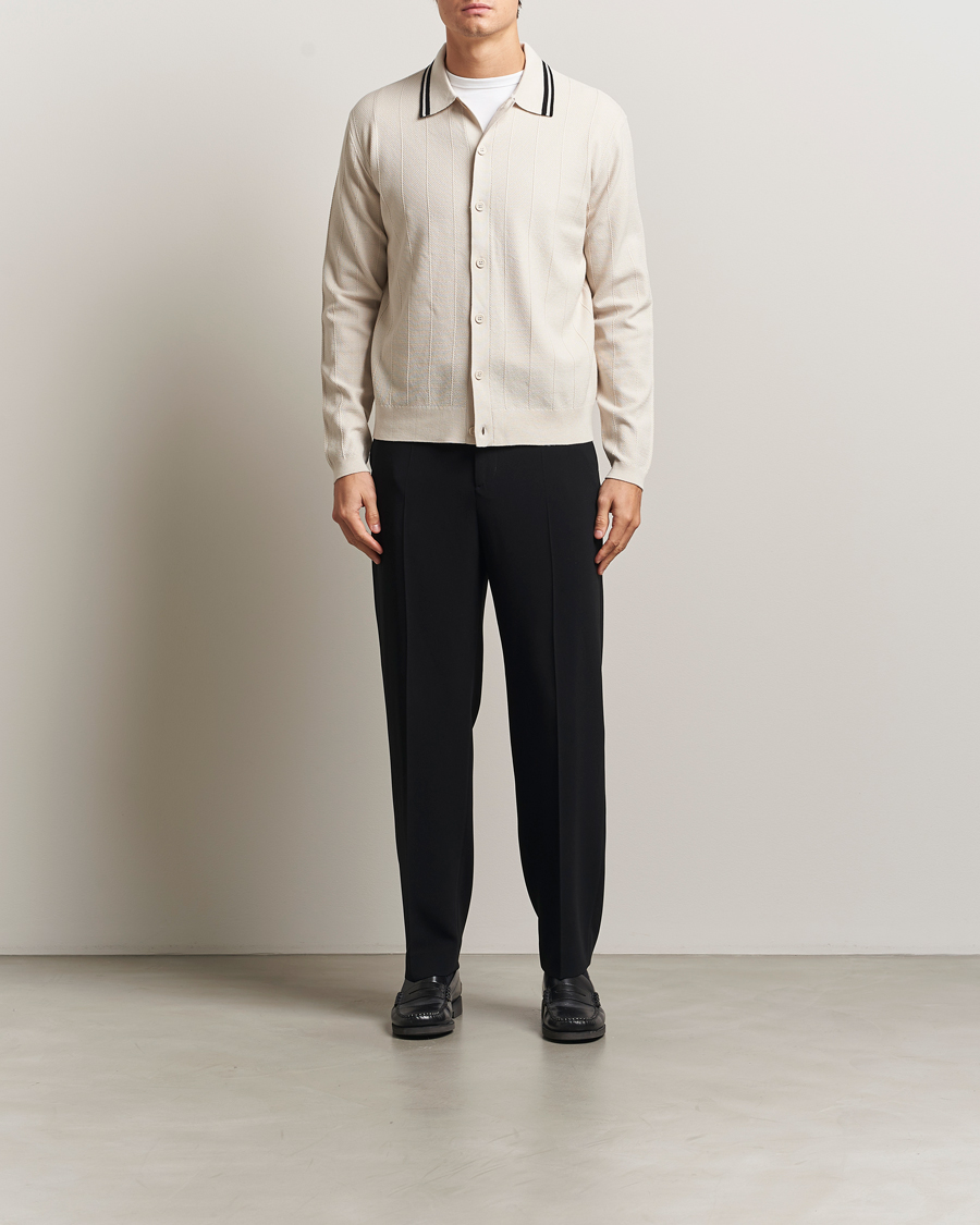 Herre | Gensere | J.Lindeberg | Willem Structured Cardigan Moonbeam