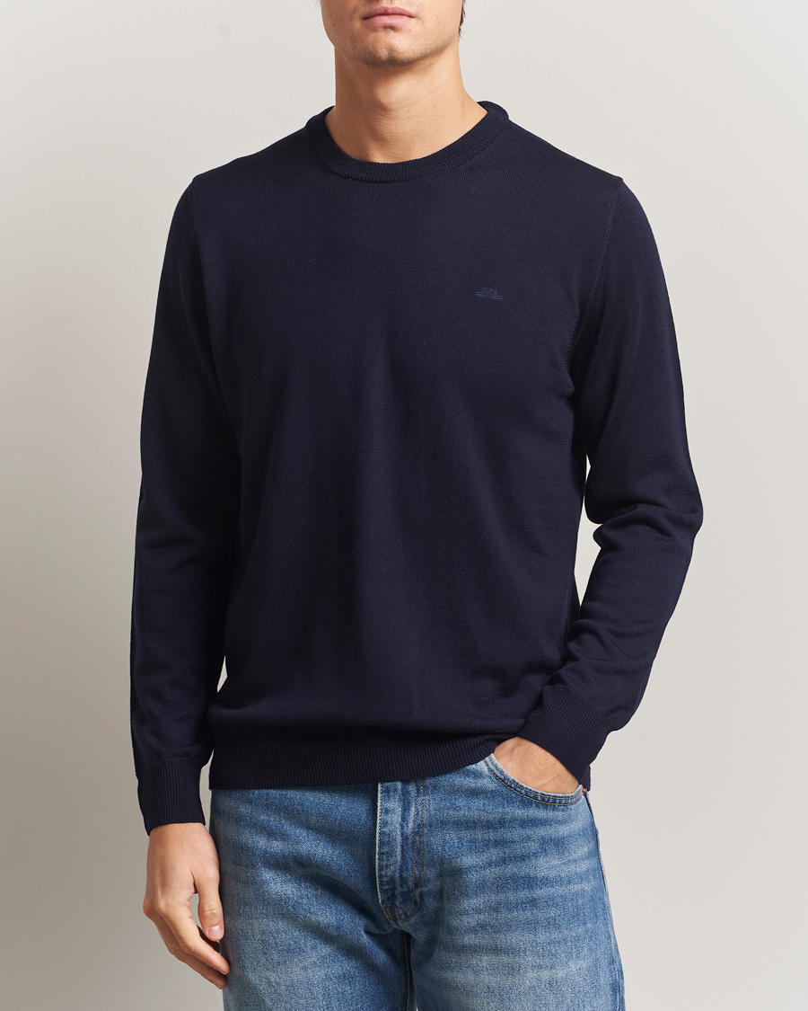Herre | Gensere | J.Lindeberg | Keane Merino Crew Neck Navy