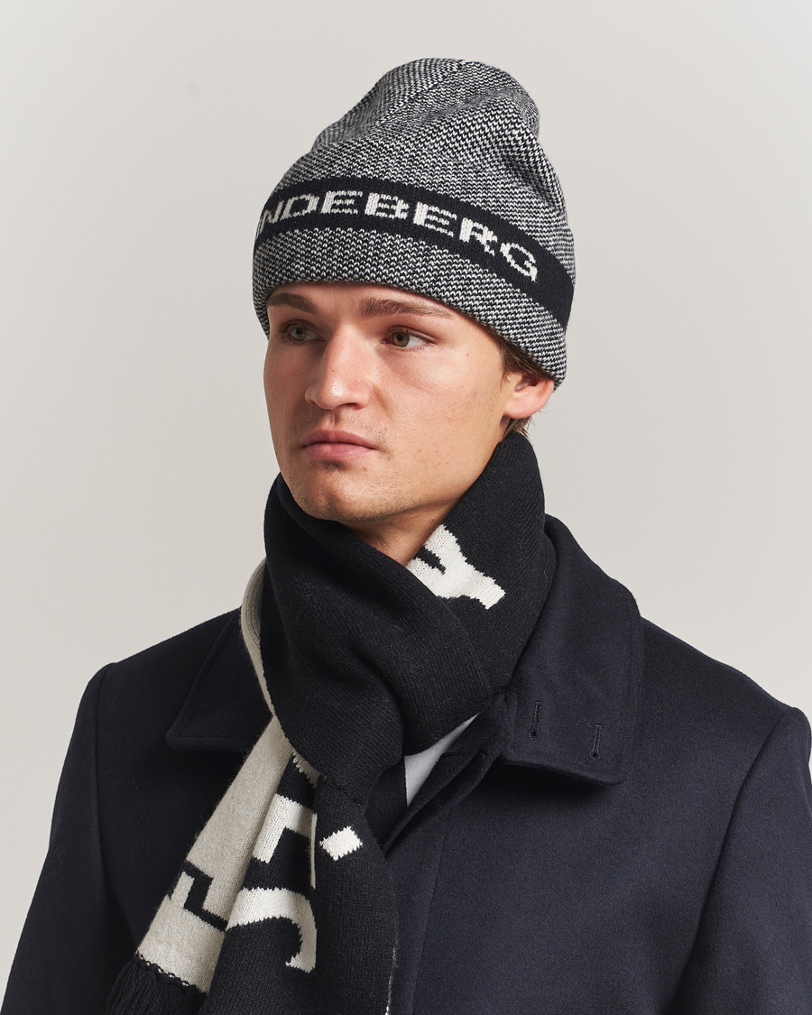 Herre | Luer | J.Lindeberg | Ernie Beanie Black Melange