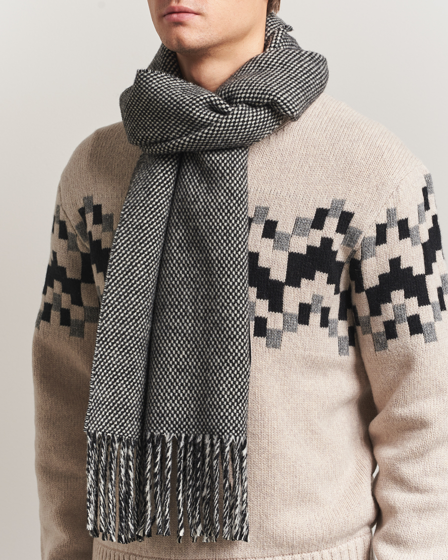 Herre | Skjerf | J.Lindeberg | Jared Scarf Black Melange