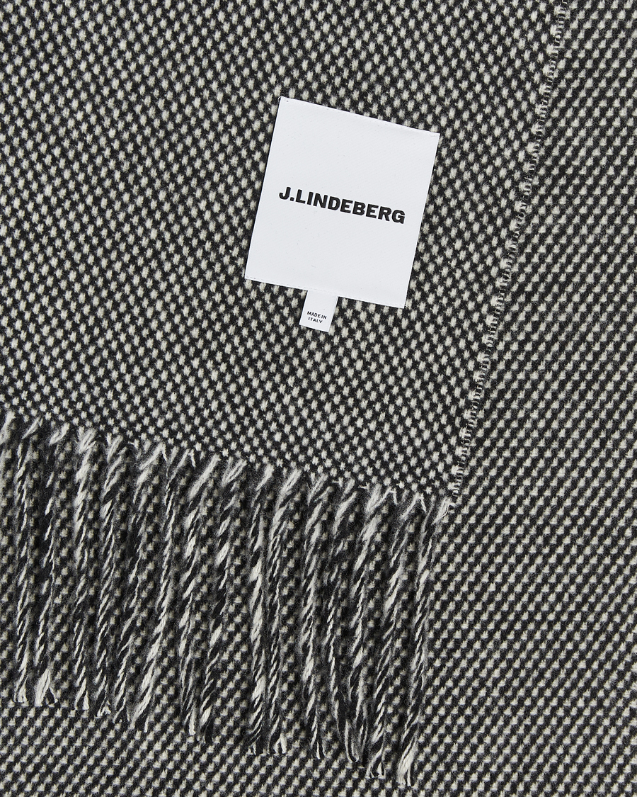 Herre | Skjerf | J.Lindeberg | Jared Scarf Black Melange