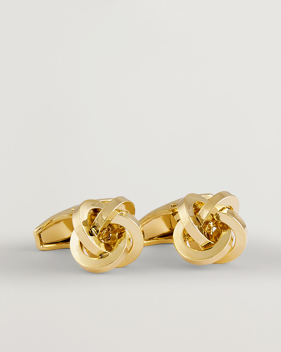 Herre | Mansjettknapper | Amanda Christensen | Knot Cufflink Gold