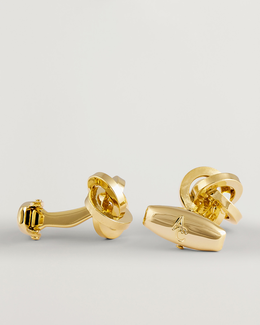 Herre | Mansjettknapper | Amanda Christensen | Knot Cufflink Gold