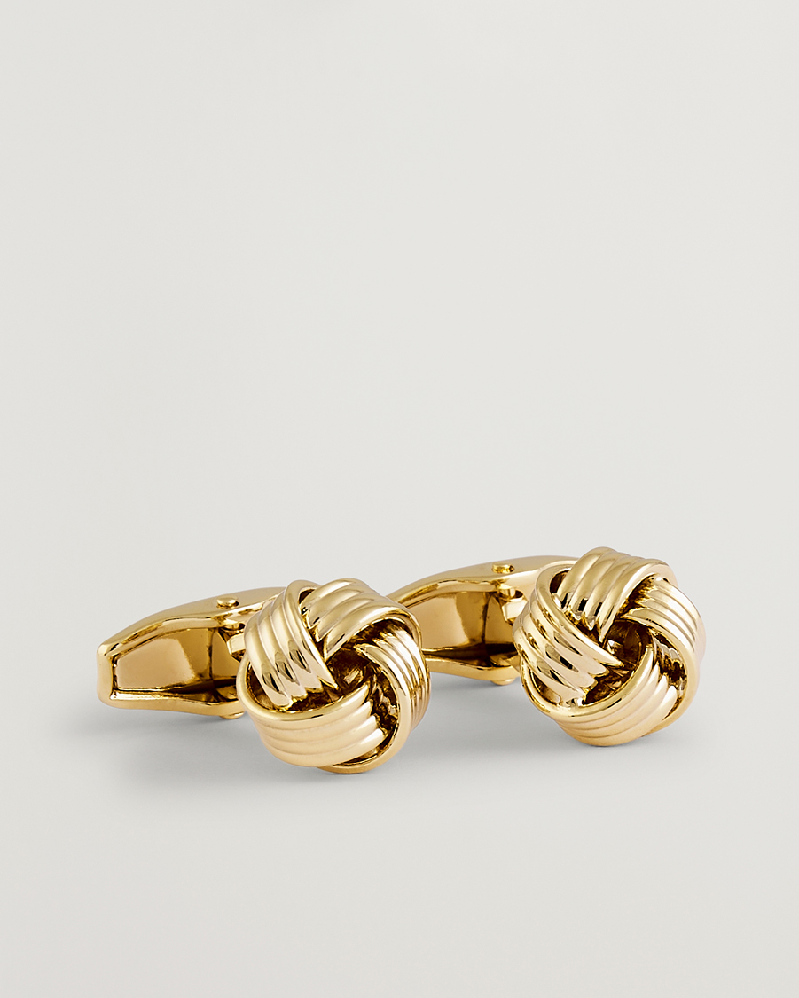 Herre | Mansjettknapper | Amanda Christensen | Knot Cufflink Gold