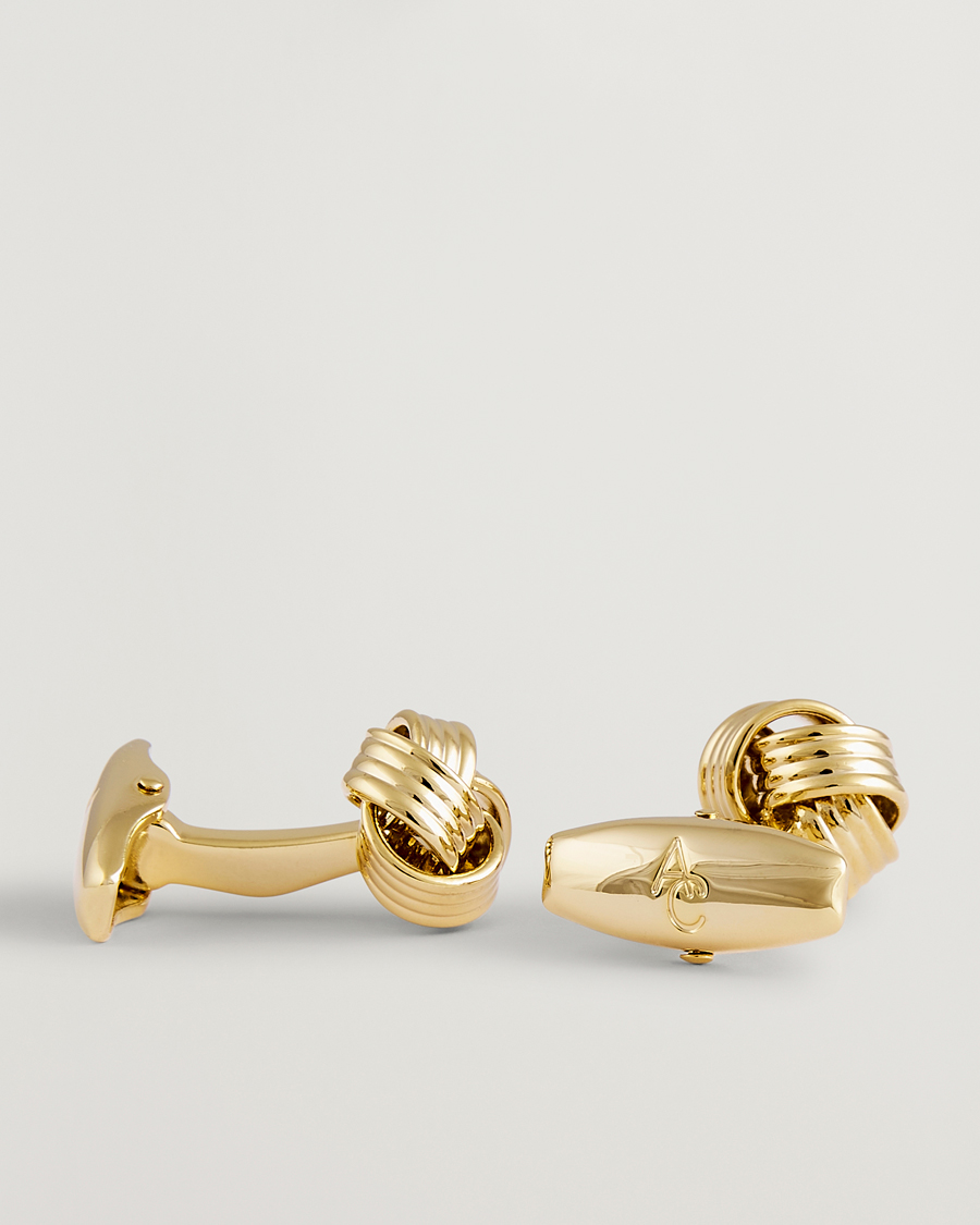 Herre | Mansjettknapper | Amanda Christensen | Knot Cufflink Gold