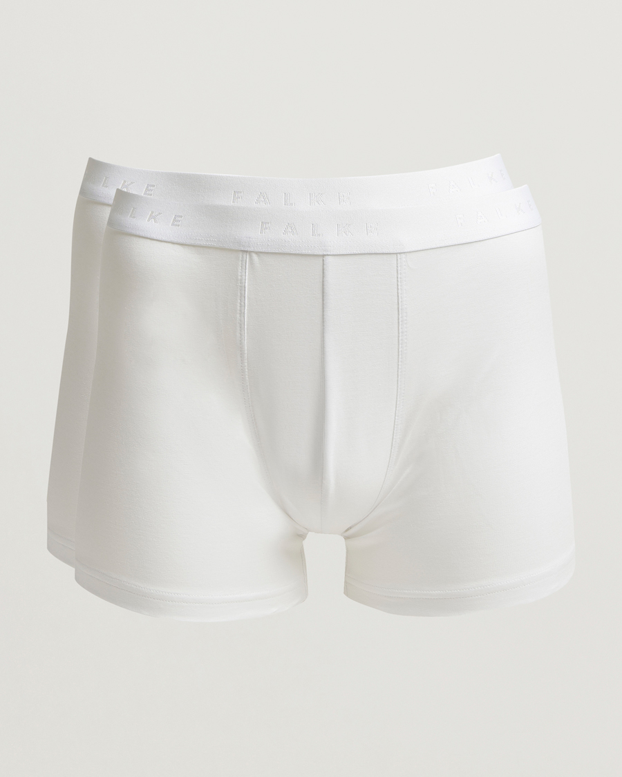 Herre | Undertøy | Falke | 2-Pack Cotton Boxer Briefs White