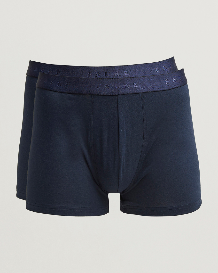 Herre | Undertøy | Falke | 2-Pack Cotton Boxer Briefs Midnight