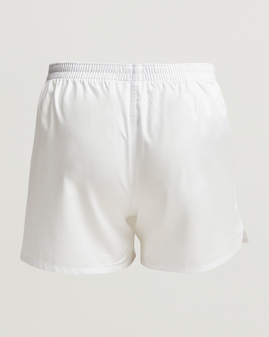 Herre | Undertøy | Falke | Cotton Woven Boxer Shorts White