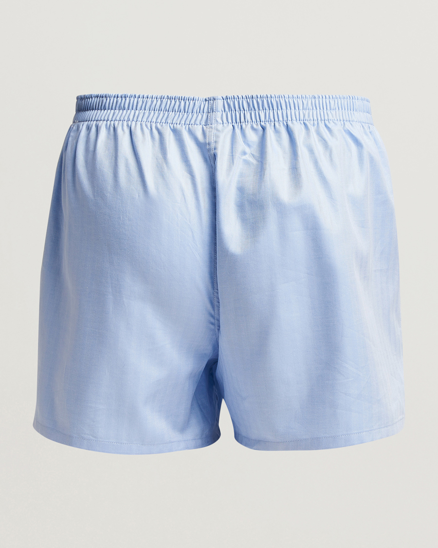 Herre | Undertøy | Falke | Cotton Woven Boxer Shorts Light Blue