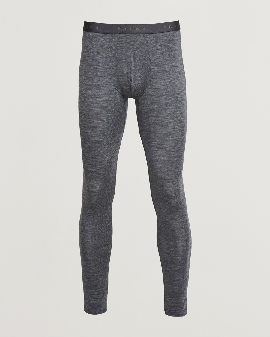 Herre | Undertøy | Falke | Clima Wool Long Tights Dark Grey Heather