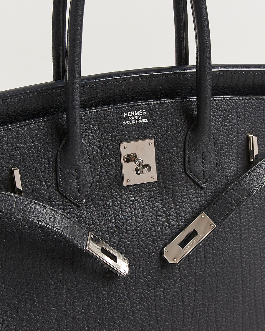 Herre | Pre-Owned & Vintage Bags | Hermès Pre-Owned | Birkin 35 Fjord Leather Black