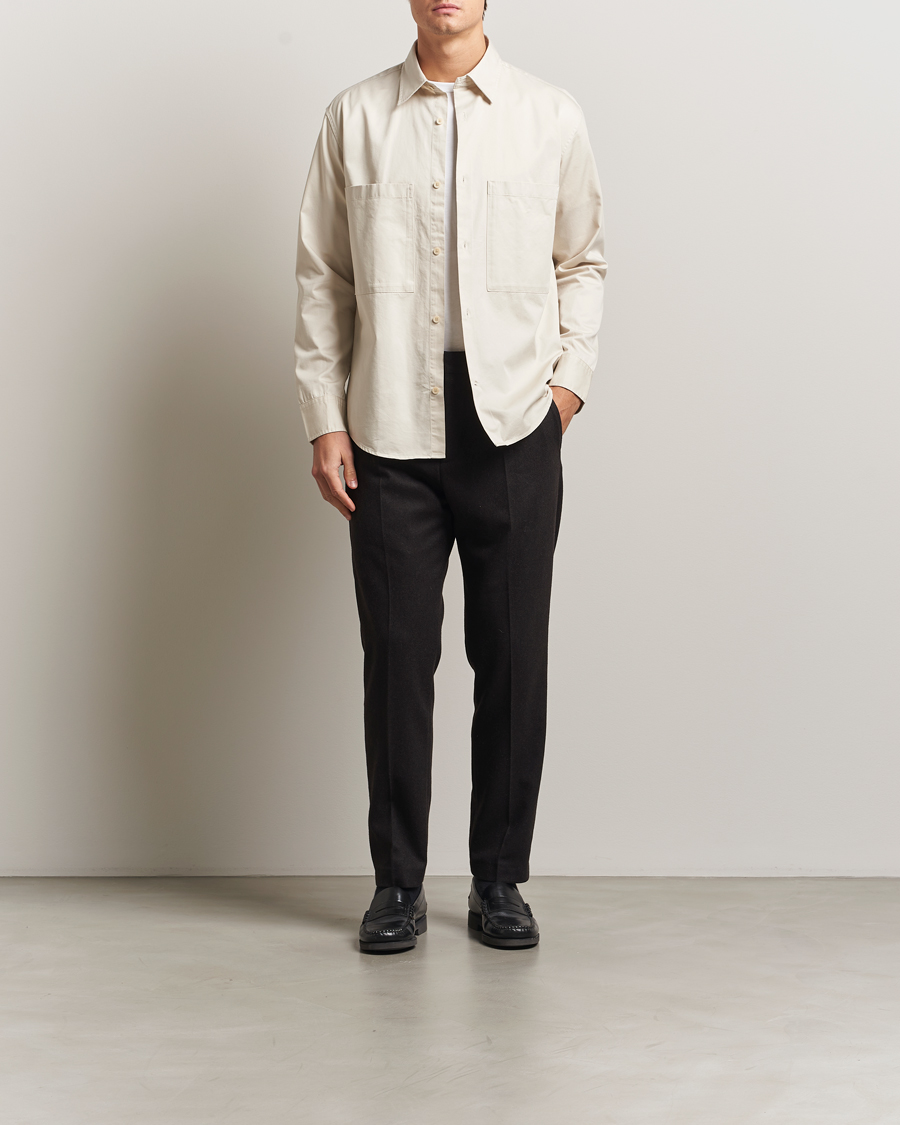 Herre | Skjorter | NN07 | Freddy Tencel Workwear Shirt Ivory